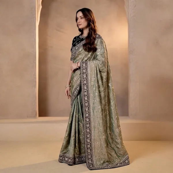 Designer_Soft_Mocha_Silk_Saree_With_Silver_Zari_Sequins_Embroidery_Default_Title