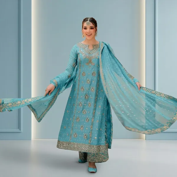 Designer_Kurti_Palazzo_Set_With_Sequins_Zari_Pearl_Embroidery_And_Dupatta_Sky_Blue