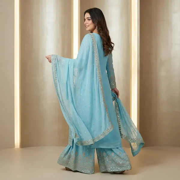 Designer_Kurti_Palazzo_Set_With_Sequins_Zari_Pearl_Embroidery_And_Dupatta_Sky_Blue