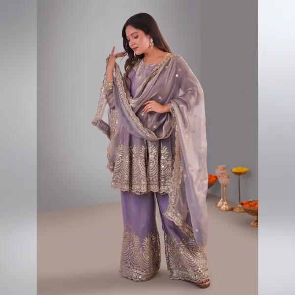 Designer_Two_Tone_Fandy_Silk_Top_Palazzo_Set_With_Embroidery_Dupatta_Lavender