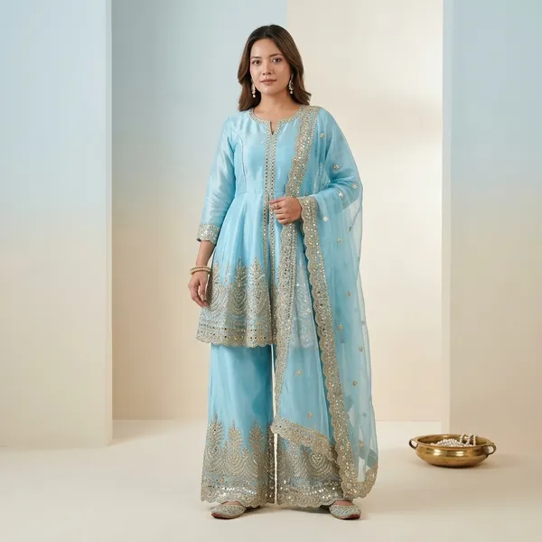 Designer_Two_Tone_Fandy_Silk_Top_Palazzo_Set_With_Embroidery_Dupatta_Sky_Blue