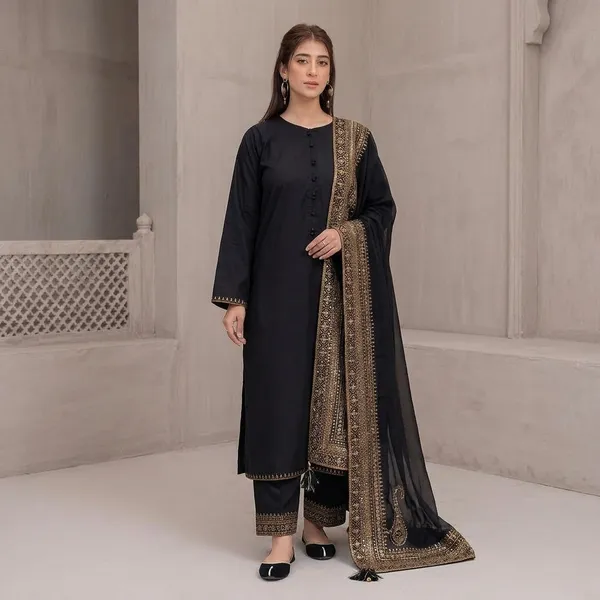 New_Designer_Eid_Special_Heavy_Embroidery_Sequence_Work_3_Piece_Suit_Set