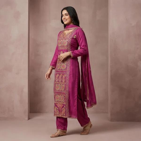 Readymade_Top_Pant_With_Dupatta_Collection_2026_Pink