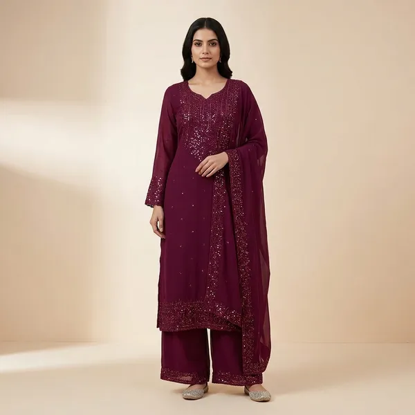 Shimmering_Georgette_Sequined_Palazzo_Ensemble_Wine
