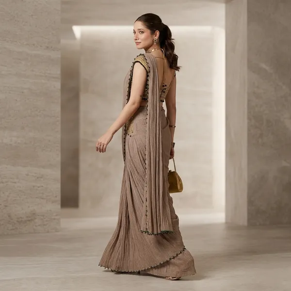 Designer_Mirror_Work_Crushed_Saree_Default_Title