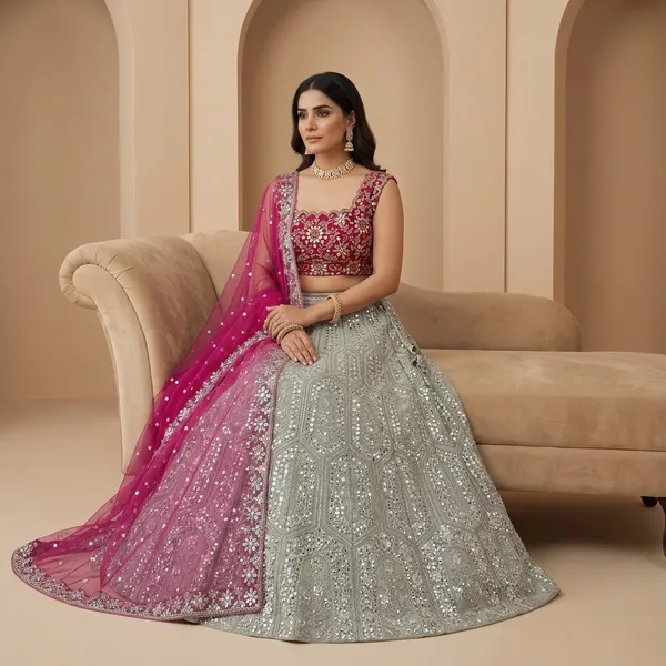 Zariya_Designer_Flare_Lehenga_Set_With_Dupatta_Default_Title