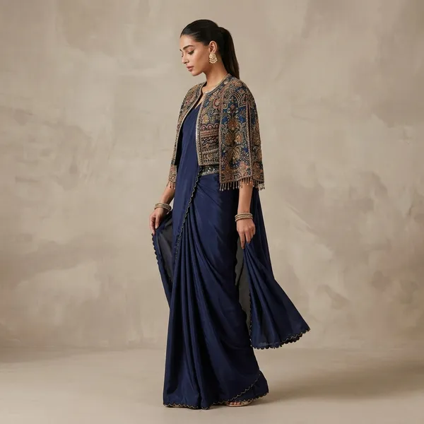 Royal_Elegance_Chinon_Charm_Lehenga_Saree_Set