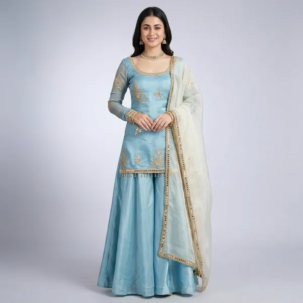 Zariya_Mirror_Work_Fendy_Silk_Plazo_Set