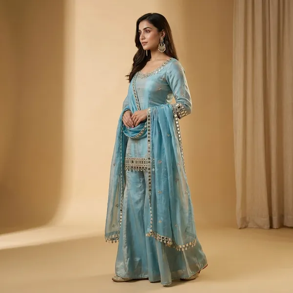 Aqua_Elegance_Mirror_Work_Sharara_Set_Blue