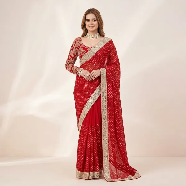 Aafreen_Embroidered_Thread_Sequin_Georgette_Saree_Default_Title