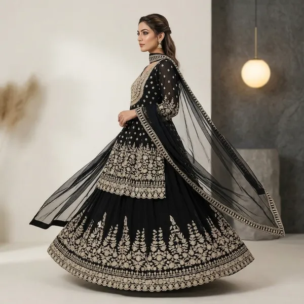 Elira_Festive_Glam_Lehenga_Set_In_Faux_Georgette_With_Sequin_Detailing_Net_Dupatta
