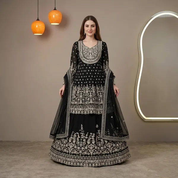 Elira_Festive_Glam_Lehenga_Set_In_Faux_Georgette_With_Sequin_Detailing_Net_Dupatta