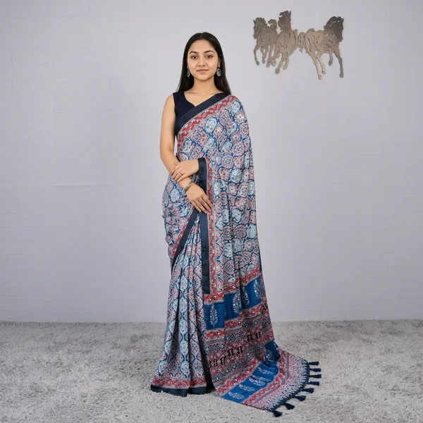Luxury_Mirror_Work_Satin_Silk_Saree_With_Latkan_Pallu_Festive_Designer_Drapes_Blue