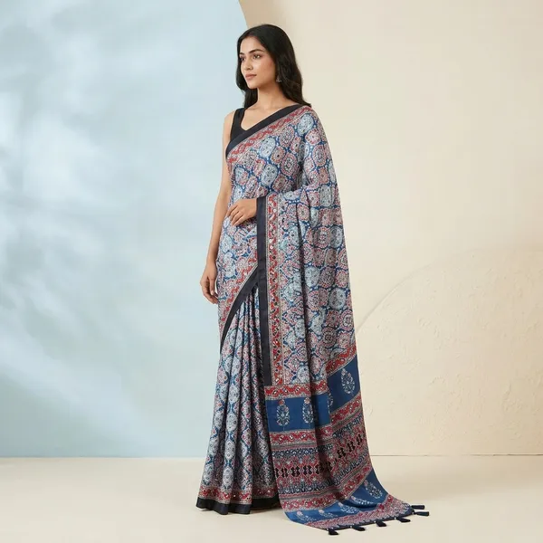Luxury_Mirror_Work_Satin_Silk_Saree_With_Latkan_Pallu_Festive_Designer_Drapes_Blue