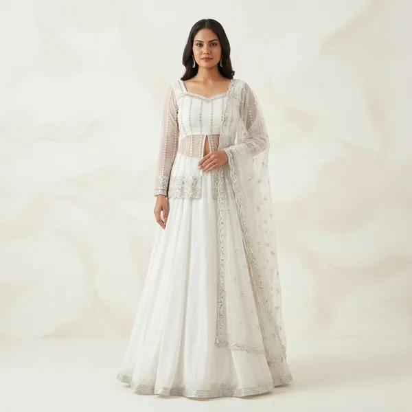 Noor_Rangoli_Koti_Lehenga_Set_White