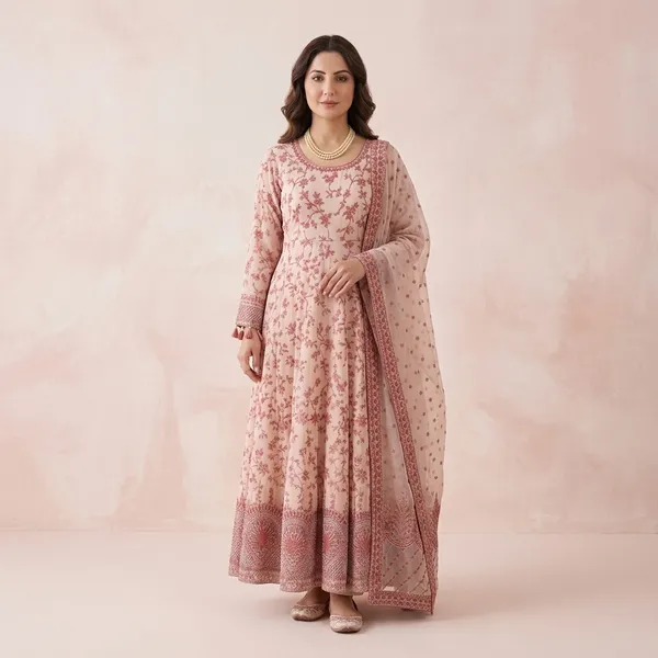 Zyra_Festive_Georgette_Gown_With_Intricate_Embroidery_And_Organza_Cutwork_Dupatta_Pink