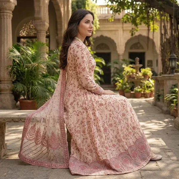 Zyra_Festive_Georgette_Gown_With_Intricate_Embroidery_And_Organza_Cutwork_Dupatta_Pink