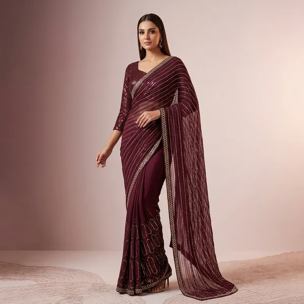 Zyra_Kasturi_Silk_Embroidered_Saree_Set_Default_Title