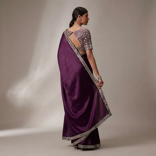 Pure_Satin_Silk_Saree_With_Original_Mirror_Embroidery_Work_Purple