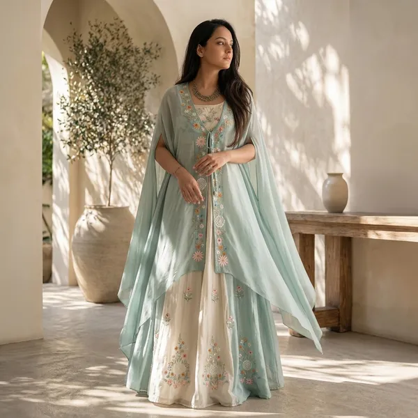 Mehera_Embroidered_Shrug_Lehenga_Set