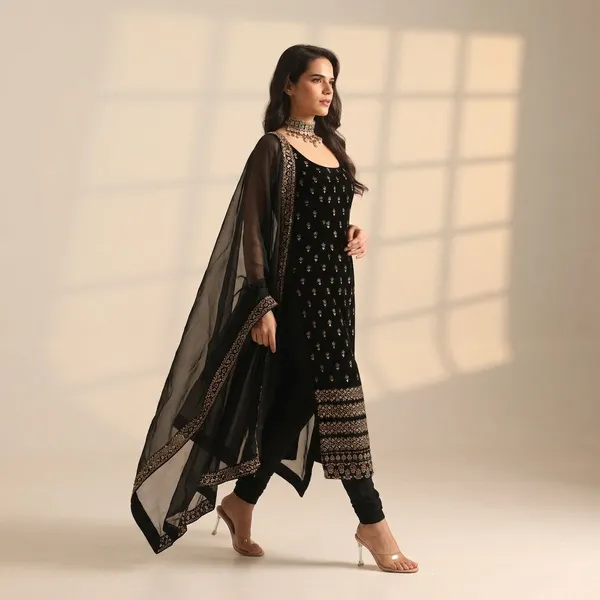 Elara_Zivah_Luxe_Pant_Suit_Set_Black
