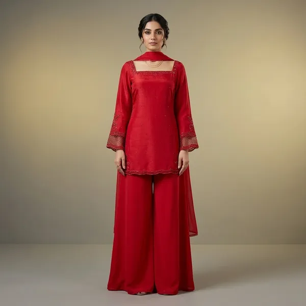 Red_Royale_Straight_Kurta_Palazzo_Set