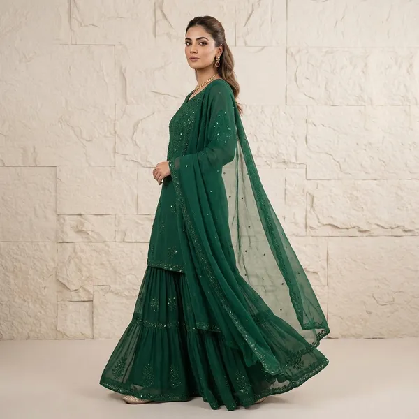Designer_Sequence_Embroidered_Sarara_Set_Green