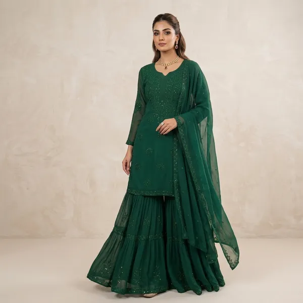 Designer_Sequence_Embroidered_Sarara_Set_Green