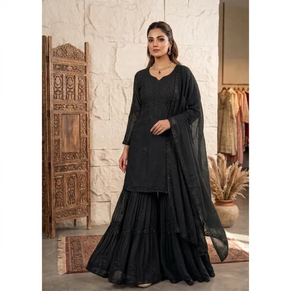 Designer_Sequence_Embroidered_Sarara_Set_Black