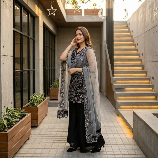 Designer_3_Piece_Party_Wear_Suit_Collection_Black