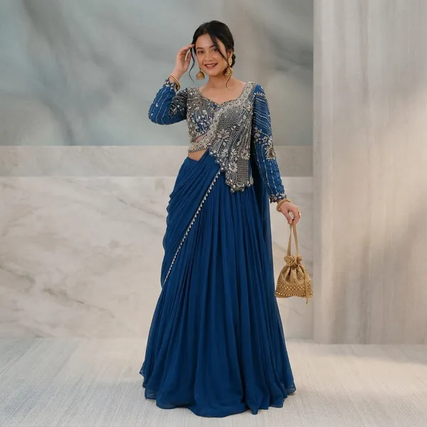 Designer_Fully_Stitched_Rangoli_Silk_Lehenga_Choli_Set_Navy