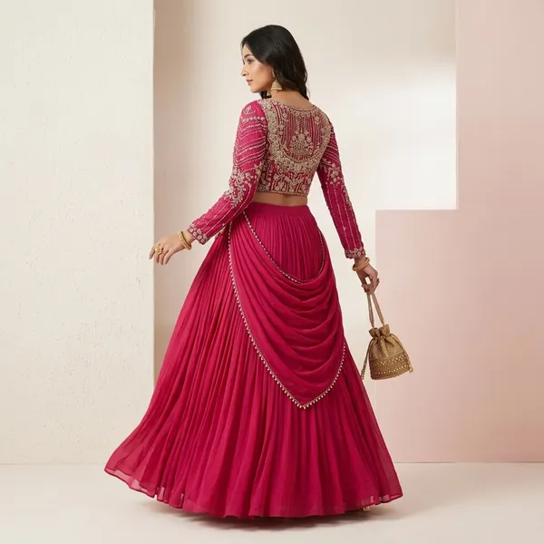 Designer_Fully_Stitched_Rangoli_Silk_Lehenga_Choli_Set_Pink