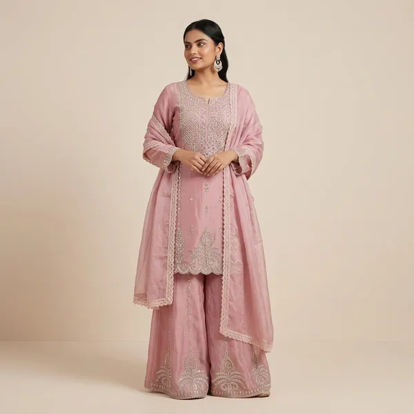 Designer_Jimi_Cho_Sequence_Embroidered_Sharara_Set_Pink