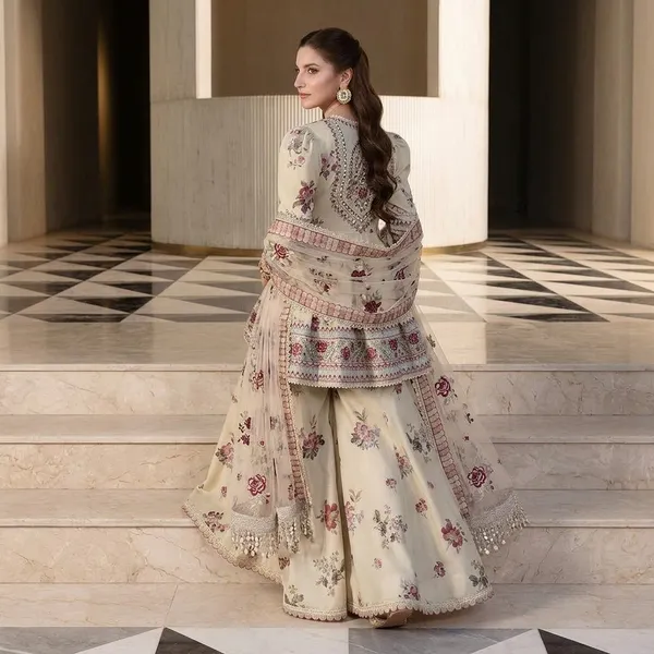 Designer_Peplum_Style_Crepe_Silk_Sharara_Set_With_Puff_Sleeves