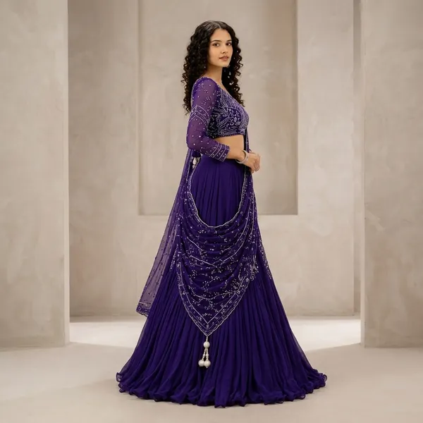 Trending_Designer_Lehenga_Choli_With_Attached_Pallu_Purple