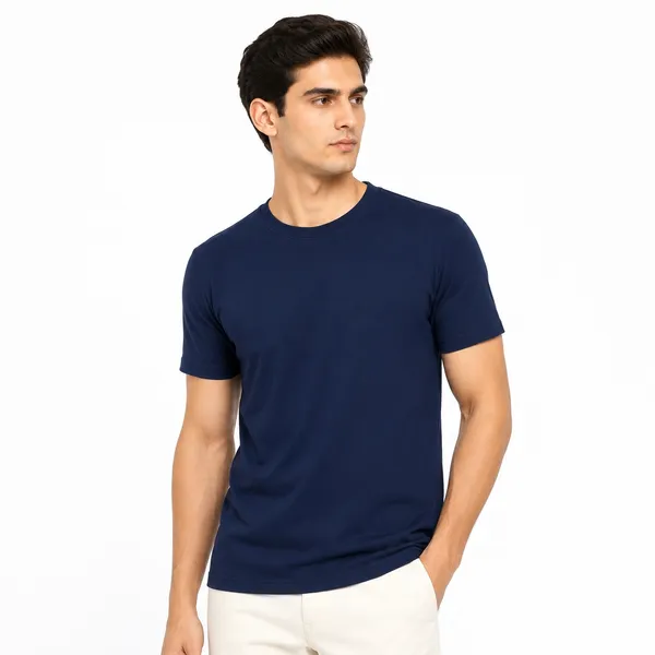 Navy_Blue_Cotton_Regular_Fit_Crew_Neck_T_Shirt_For_Men