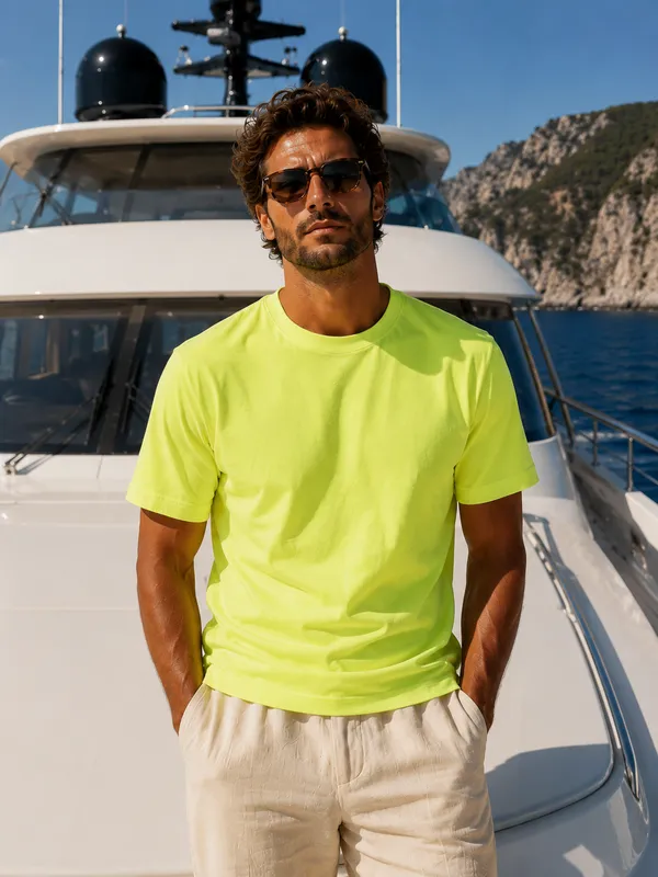 Premium_Neon_Green_Cotton_Round_Neck_Tshirt