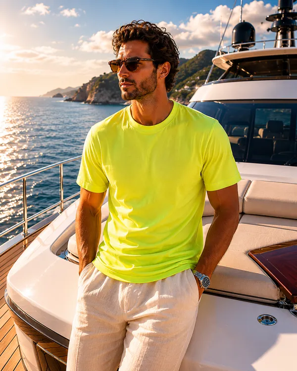 Premium_Neon_Green_Cotton_Round_Neck_Tshirt
