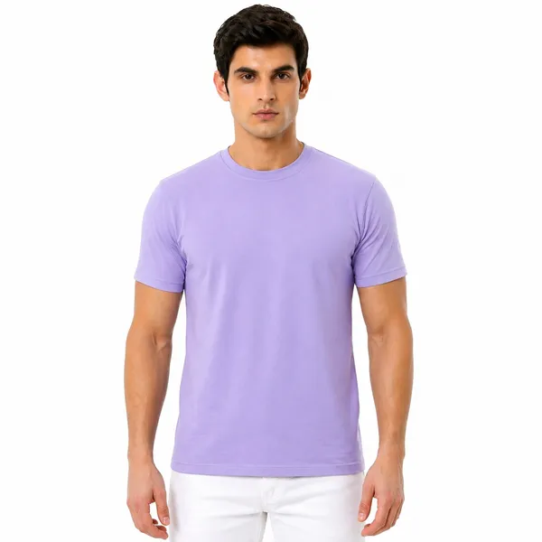 Lavender_Cotton_Regular_Fit_Crew_Neck_T_Shirt_For_Men