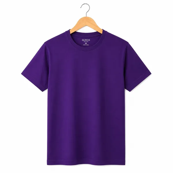 Purple_Cotton_Regular_Fit_Round_Neck_T_Shirt_For_Men