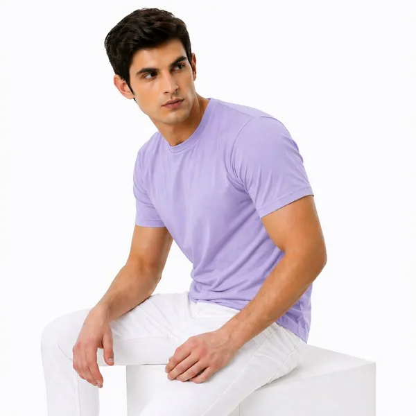 Lavender_Cotton_Regular_Fit_Crew_Neck_T_Shirt_For_Men