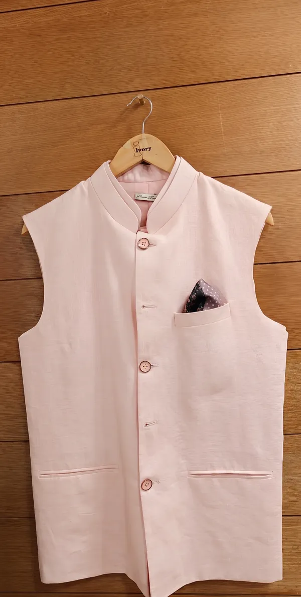 Ivory_Linen_Sleeveless_Nehru_Jacket_For_Men