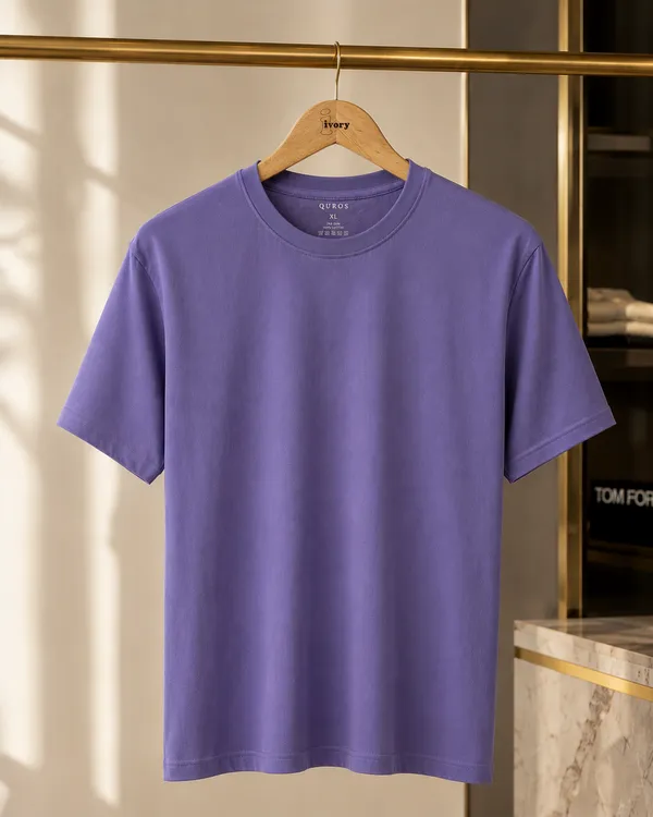 Premium_Lilac_Cotton_Round_Neck_Tshirt