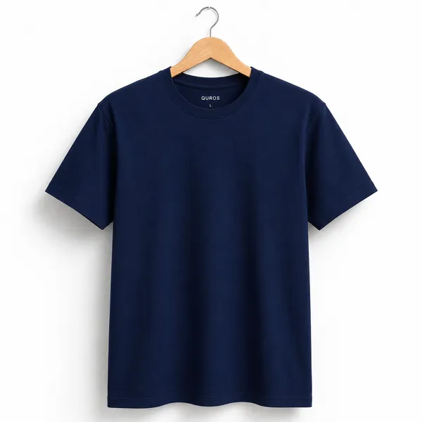 Navy_Blue_Cotton_Regular_Fit_Crew_Neck_T_Shirt_For_Men