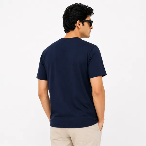 Navy_Blue_Cotton_Teddy_Bear_Print_Crew_Neck_T_Shirt_For_Men