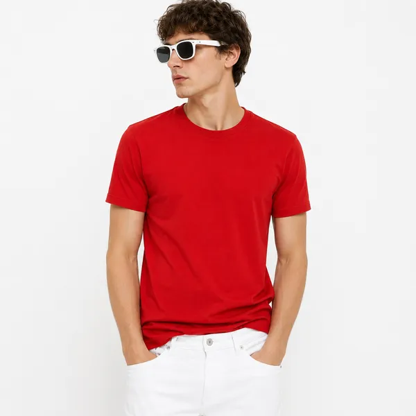 Red_Cotton_Regular_Fit_Crew_Neck_T_Shirt_For_Men