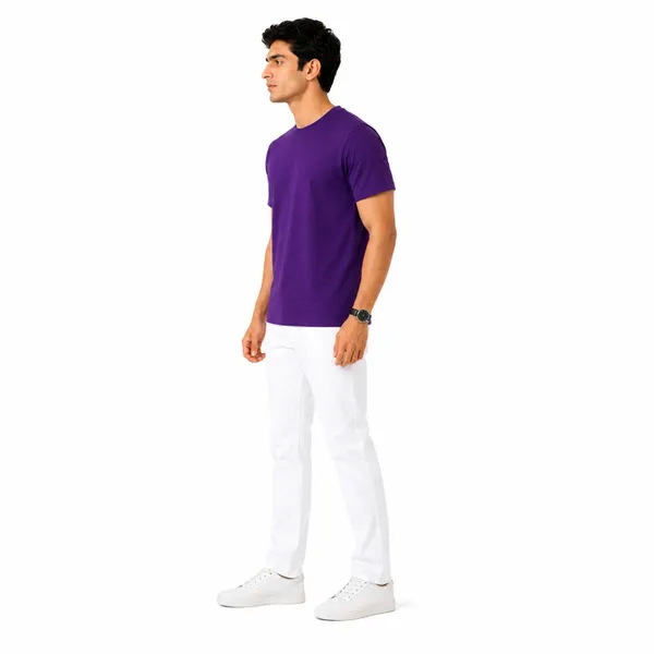 Purple_Cotton_Regular_Fit_Round_Neck_T_Shirt_For_Men