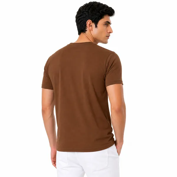 Coffee_Brown_Cotton_Regular_Fit_Crew_Neck_T_Shirt_For_Men