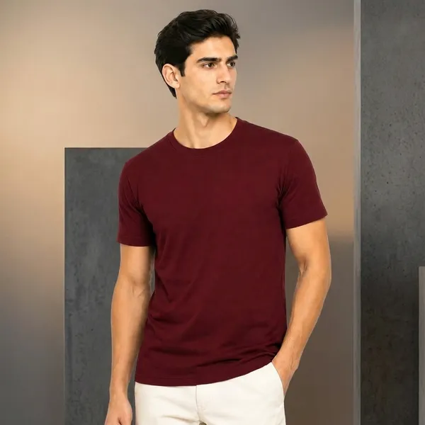 Contrast_Essentials_Cotton_T_Shirt_Duo_White_And_Maroon