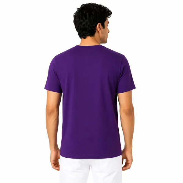Purple_Cotton_Regular_Fit_Round_Neck_T_Shirt_For_Men